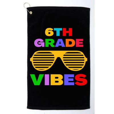 Sixth Grade Vibes First Day Of 6th Grade Kids Back To School Golf Towel