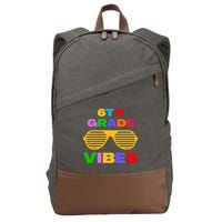 Sixth Grade Vibes First Day Of 6th Grade Kids Back To School Cotton Canvas Backpack
