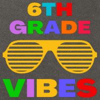 Sixth Grade Vibes First Day Of 6th Grade Kids Back To School Cotton Canvas Backpack