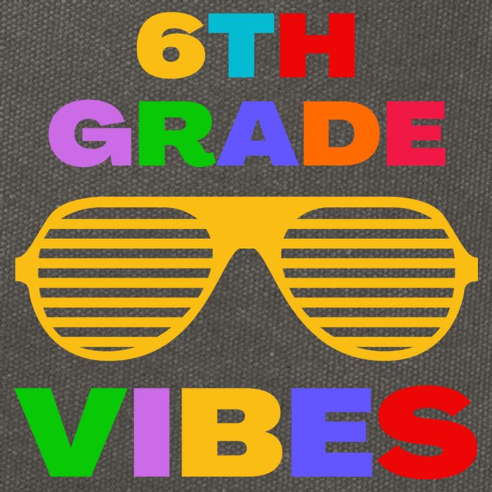 Sixth Grade Vibes First Day Of 6th Grade Kids Back To School Cotton Canvas Backpack