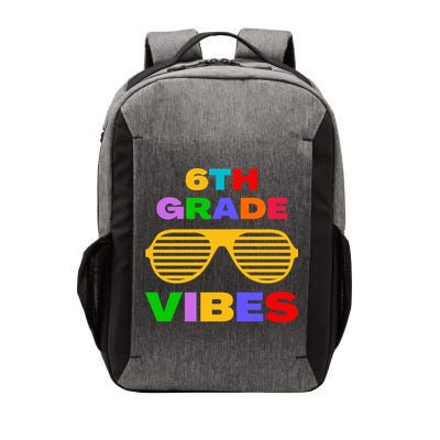 Sixth Grade Vibes First Day Of 6th Grade Kids Back To School Vector Backpack
