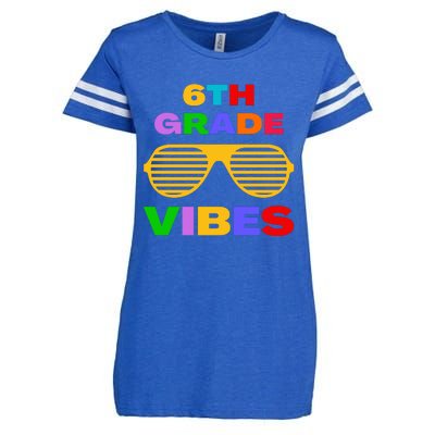 Sixth Grade Vibes First Day Of 6th Grade Kids Back To School Enza Ladies Jersey Football T-Shirt