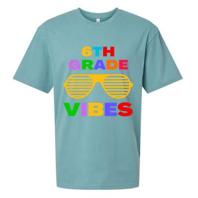 Sixth Grade Vibes First Day Of 6th Grade Kids Back To School Sueded Cloud Jersey T-Shirt