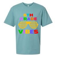 Sixth Grade Vibes First Day Of 6th Grade Kids Back To School Sueded Cloud Jersey T-Shirt