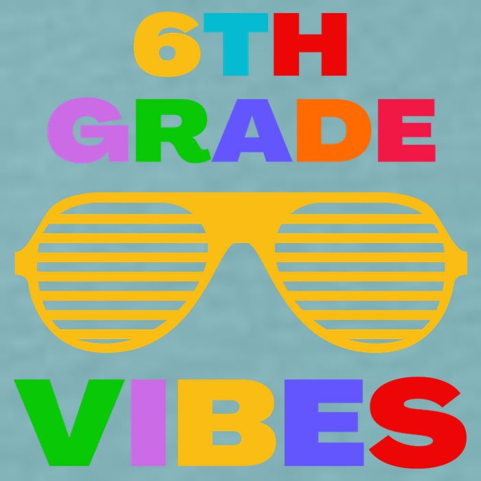 Sixth Grade Vibes First Day Of 6th Grade Kids Back To School Sueded Cloud Jersey T-Shirt