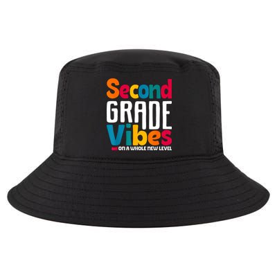 Second Grade Vibes Vintage 1st Day Of School Team 2nd Grade Cool Comfort Performance Bucket Hat