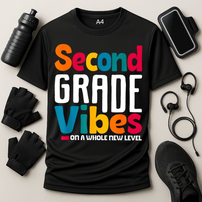 Second Grade Vibes Vintage 1st Day Of School Team 2nd Grade Performance Shirt