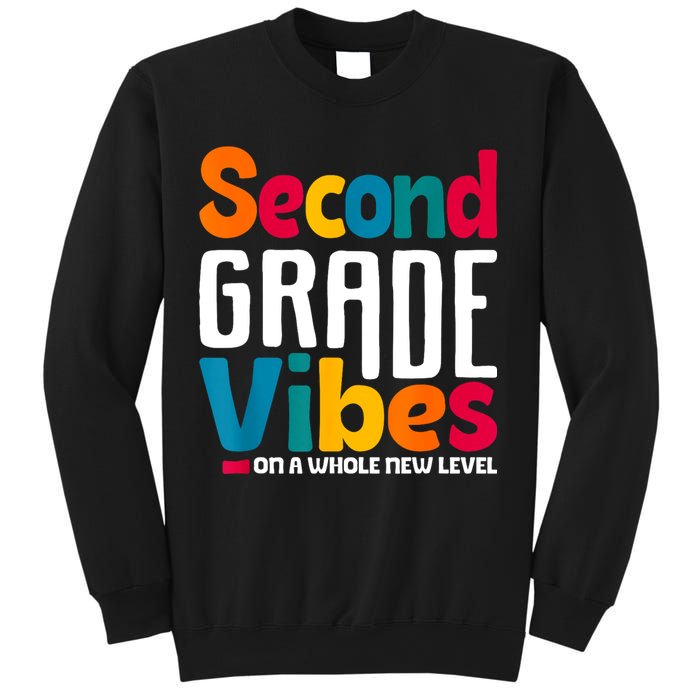 Second Grade Vibes Vintage 1st Day Of School Team 2nd Grade Sweatshirt