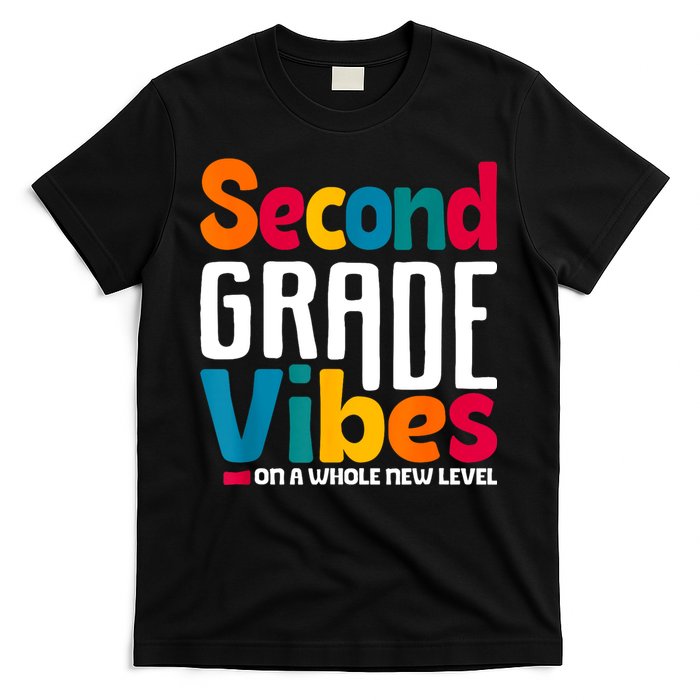 Second Grade Vibes Vintage 1st Day Of School Team 2nd Grade T-Shirt