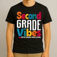 Second Grade Vibes Vintage 1st Day Of School Team 2nd Grade T-Shirt