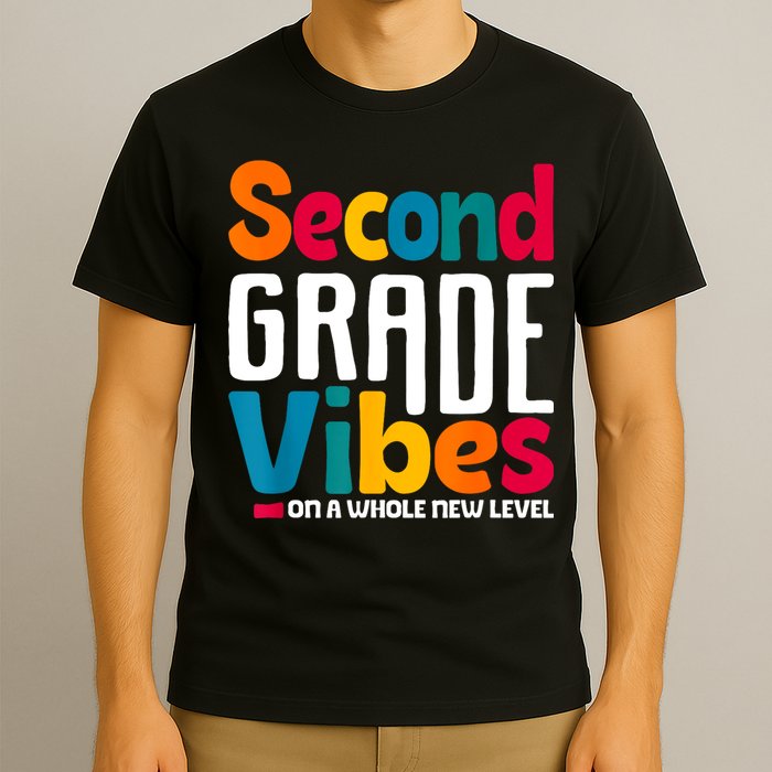 Second Grade Vibes Vintage 1st Day Of School Team 2nd Grade T-Shirt