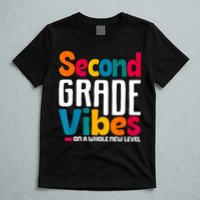 Second Grade Vibes Vintage 1st Day Of School Team 2nd Grade T-Shirt