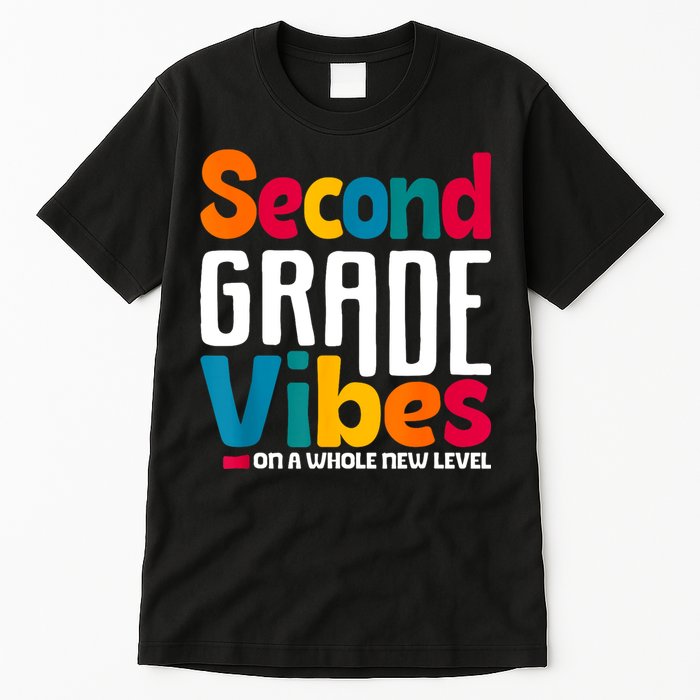 Second Grade Vibes Vintage 1st Day Of School Team 2nd Grade Tall T-Shirt