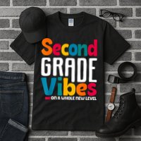 Second Grade Vibes Vintage 1st Day Of School Team 2nd Grade Tall T-Shirt