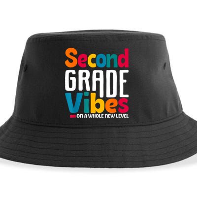 Second Grade Vibes Vintage 1st Day Of School Team 2nd Grade Sustainable Bucket Hat