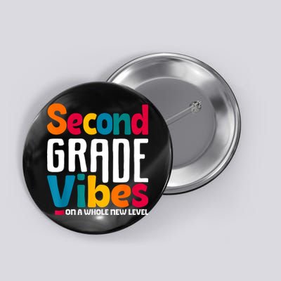 Second Grade Vibes Vintage 1st Day Of School Team 2nd Grade Button