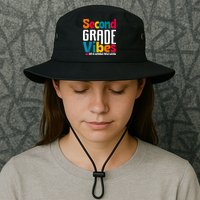 Second Grade Vibes Vintage 1st Day Of School Team 2nd Grade Bucket Hat