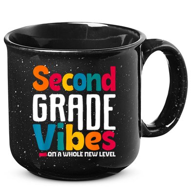 Second Grade Vibes Vintage 1st Day Of School Team 2nd Grade 15oz Campfire Ceramic Mug