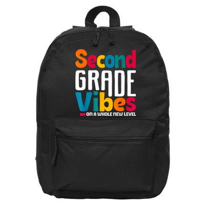 Second Grade Vibes Vintage 1st Day Of School Team 2nd Grade 16 in Basic Backpack