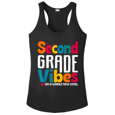 Second Grade Vibes Vintage 1st Day Of School Team 2nd Grade Ladies PosiCharge Competitor Racerback Tank
