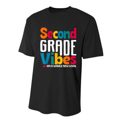 Second Grade Vibes Vintage 1st Day Of School Team 2nd Grade Youth Performance Sprint T-Shirt