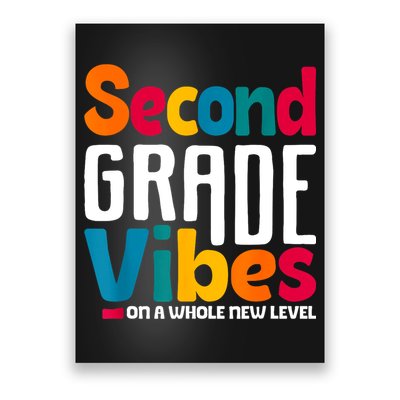 Second Grade Vibes Vintage 1st Day Of School Team 2nd Grade Poster