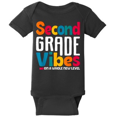 Second Grade Vibes Vintage 1st Day Of School Team 2nd Grade Baby Bodysuit