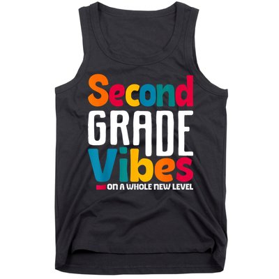 Second Grade Vibes Vintage 1st Day Of School Team 2nd Grade Tank Top