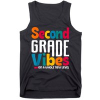 Second Grade Vibes Vintage 1st Day Of School Team 2nd Grade Tank Top