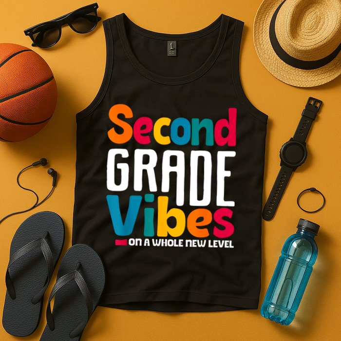 Second Grade Vibes Vintage 1st Day Of School Team 2nd Grade Tank Top