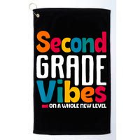 Second Grade Vibes Vintage 1st Day Of School Team 2nd Grade Golf Towel