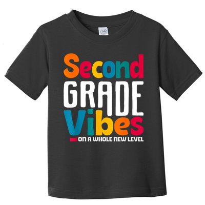 Second Grade Vibes Vintage 1st Day Of School Team 2nd Grade Toddler T-Shirt