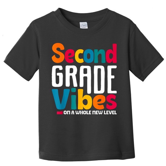 Second Grade Vibes Vintage 1st Day Of School Team 2nd Grade Toddler T-Shirt