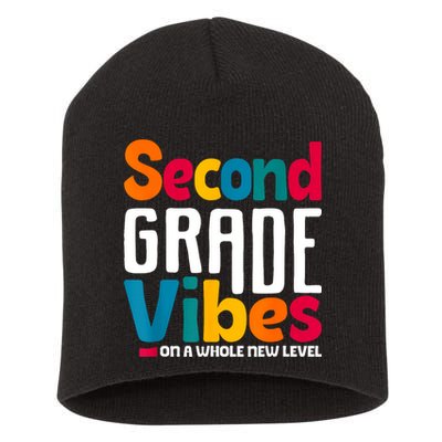 Second Grade Vibes Vintage 1st Day Of School Team 2nd Grade Short Acrylic Beanie