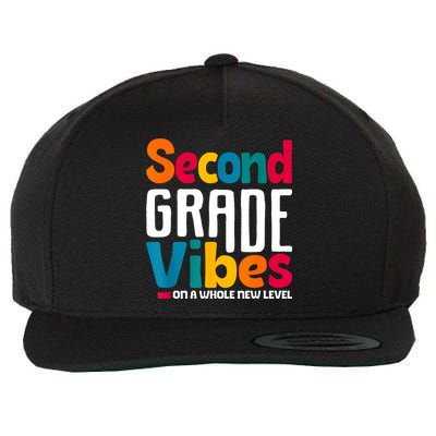 Second Grade Vibes Vintage 1st Day Of School Team 2nd Grade Wool Snapback Cap