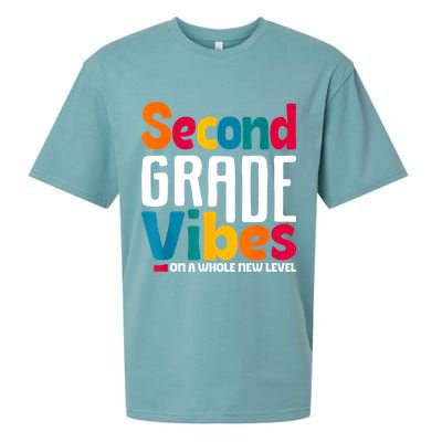 Second Grade Vibes Vintage 1st Day Of School Team 2nd Grade Sueded Cloud Jersey T-Shirt