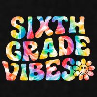 Sixth Grade Vibes 6th Grade Team Retro Back To School Ladies PosiCharge Tri-Blend Wicking Tank