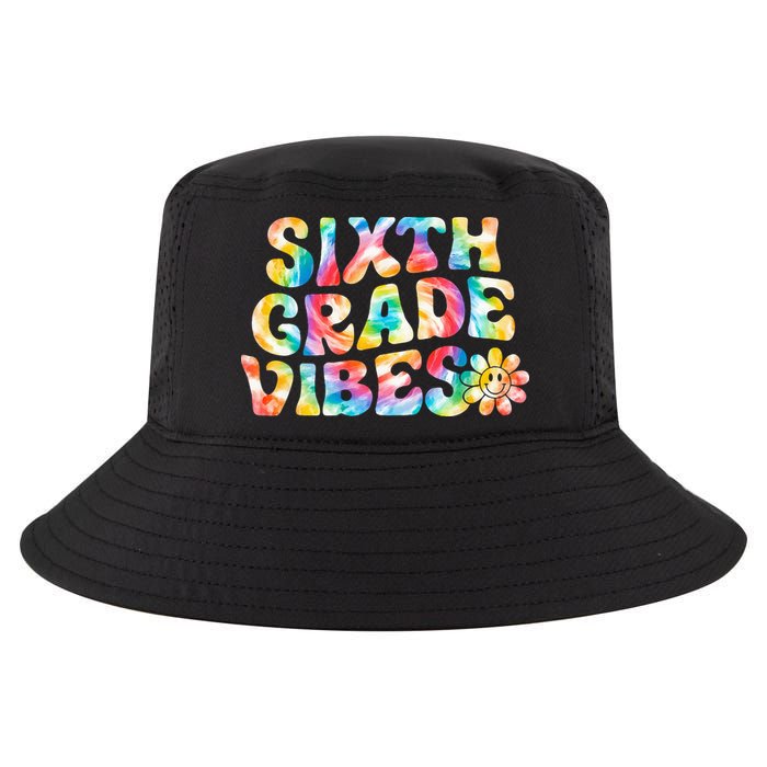 Sixth Grade Vibes 6th Grade Team Retro Back To School Cool Comfort Performance Bucket Hat
