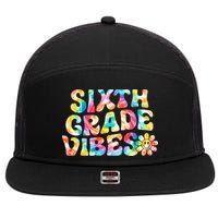 Sixth Grade Vibes 6th Grade Team Retro Back To School 7 Panel Mesh Trucker Snapback Hat