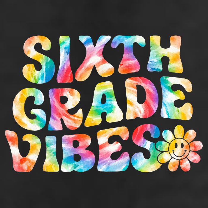 Sixth Grade Vibes 6th Grade Team Retro Back To School 7 Panel Mesh Trucker Snapback Hat