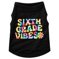 Sixth Grade Vibes 6th Grade Team Retro Back To School Doggie Tank