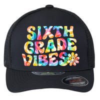 Sixth Grade Vibes 6th Grade Team Retro Back To School Flexfit Unipanel Trucker Cap