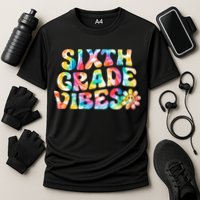 Sixth Grade Vibes 6th Grade Team Retro Back To School Performance Shirt