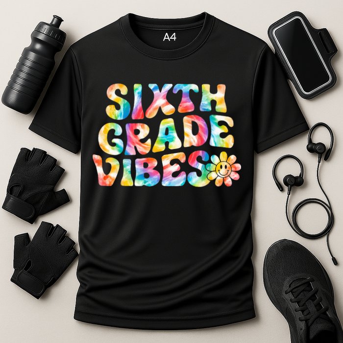 Sixth Grade Vibes 6th Grade Team Retro Back To School Performance Shirt