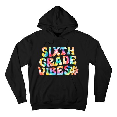 Sixth Grade Vibes 6th Grade Team Retro Back To School Hoodie