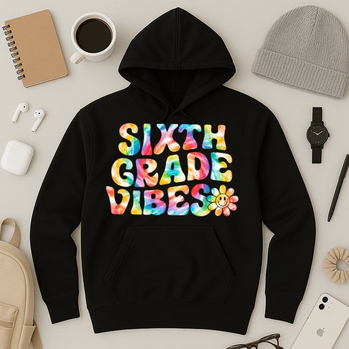 Sixth Grade Vibes 6th Grade Team Retro Back To School Hoodie