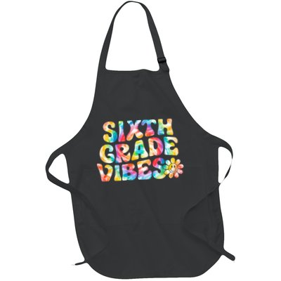 Sixth Grade Vibes 6th Grade Team Retro Back To School Apron