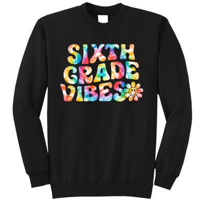 Sixth Grade Vibes 6th Grade Team Retro Back To School Sweatshirt