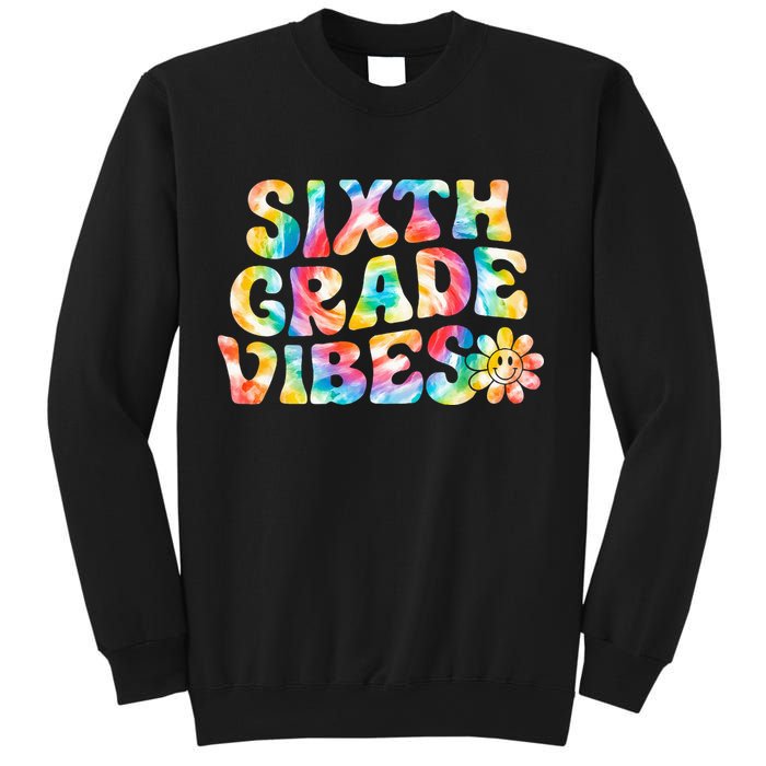 Sixth Grade Vibes 6th Grade Team Retro Back To School Sweatshirt