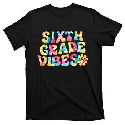 Sixth Grade Vibes 6th Grade Team Retro Back To School T-Shirt